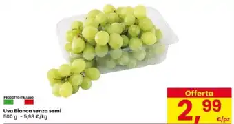 Uva Bianca senza semi