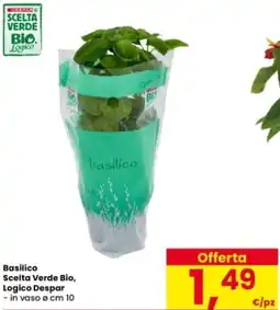 Interspar Basilico Scelta Verde Bio, Logico Despar offerta