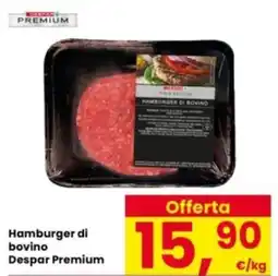 Interspar Hamburger di bovino Despar Premium offerta