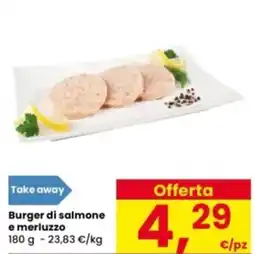 Interspar Take away Burger di salmone e merluzzo offerta