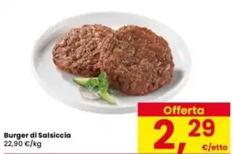 Interspar Burger di Salsiccia offerta