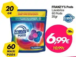 Franzy's FRANZY'S Pods Lavatrice 60 Pods offerta