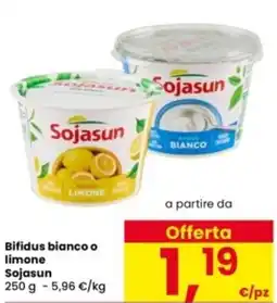 Interspar Bifidus bianco o limone Sojasun offerta