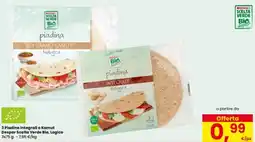 Interspar 3 Piadine Integrali o Kamut Despar Scelta Verde Bio, Logico offerta