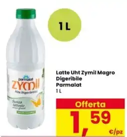 Interspar Latte Uht Zymil Magro Digeribile Parmalat offerta