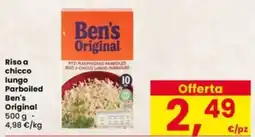 Interspar Riso a chicco lungo Parboiled Ben's Original offerta
