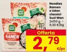 Interspar Noodles Ramen o Udon classici Suzi Wan offerta