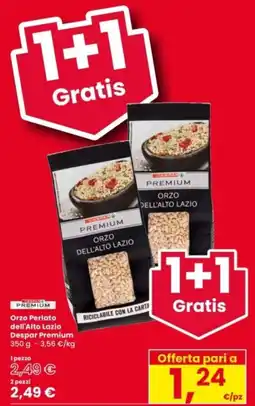 Interspar Orzo Perlato dell'Alto Lazio Despar Premium offerta