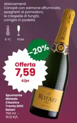 Interspar Spumante Metodo Classico Trento DOC Rotari offerta