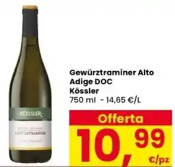 Interspar Gewürztraminer Alto Adige DOC Kössler offerta