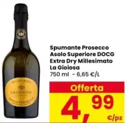 Interspar Spumante Prosecco Asolo Superiore DOCG Extra Dry Millesimato La Gioiosa offerta