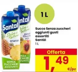 Interspar Succo Senza zuccheri aggiunti Santal offerta