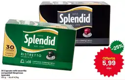 Interspar 30 Capsule caffè compatibili Nespresso Splendid offerta