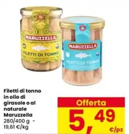 Interspar Filetti di tonno in olio di girasole o al naturale Maruzzella offerta