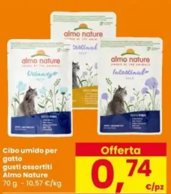 Interspar Cibo umido per gatto Almo Nature offerta