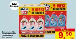 Interspar Detersivo liquido lavatrice Omino Bianco offerta