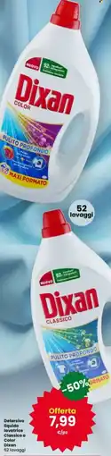 Interspar Detersivo liquido lavatrice Classico o Color Dixan offerta