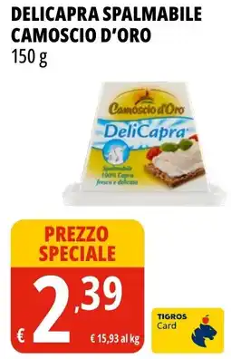 Tigros Delicapra spalmabile CAMOSCIO D'ORO offerta