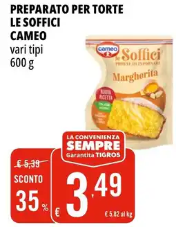Tigros Preparato per torte le soffici CAMEO offerta
