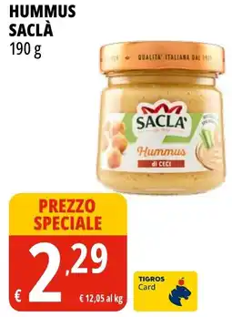 Tigros Hummus SACLÀ offerta