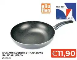 Mercatò Wok antiaderente 'tradizione italia' ALLUFLON offerta