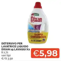 Mercatò Detersivo per lavatrice liquido DIXAN offerta
