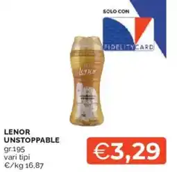 Mercatò Lenor unstoppable offerta