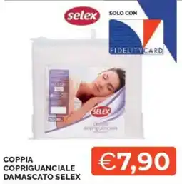 Mercatò Coppia copriguanciale damascato SELEX offerta