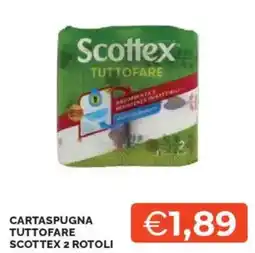 Mercatò Cartaspugna tuttofare scottex 2 rotoli offerta
