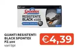 Mercatò Guanti resistenti black SPONTEX pz.100 offerta