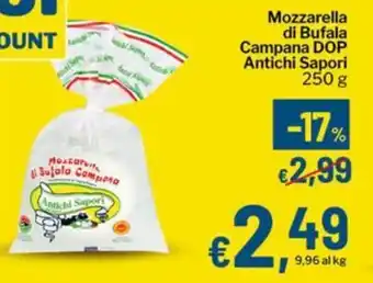 Qui Discount Mozzarella di Bufala Campana DOP Antichi Sapori offerta