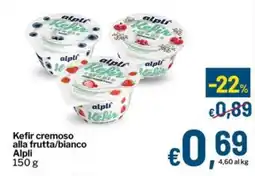 Qui Discount Kefir cremoso alla frutta/bianco Alpli offerta