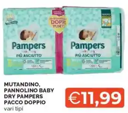 Mercatò Mutandino, pannolino baby dry pampers pacco doppio offerta