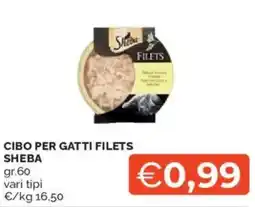 Mercatò Cibo per gatti filets SHEBA offerta