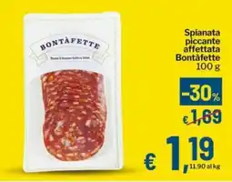 Qui Discount Spianata piccante affettata Bontàfette offerta