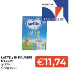 Mercatò Latte 2 in polvere MELLIN offerta