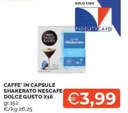 Mercatò Caffe' in capsule shakerato nescafe dolce gusto x16 offerta