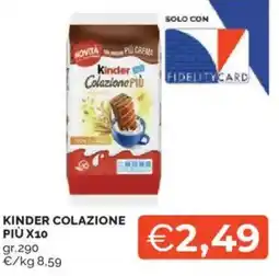 Mercatò Kinder colazione più x10 offerta