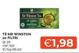 Mercatò Tè sir winston 20 filtri offerta