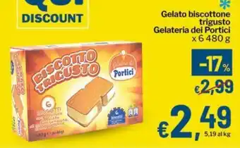 Gelato biscottone trigusto Gelateria dei Portici