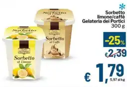 Qui Discount Sorbetto limone/caffè Gelateria dei Portici offerta