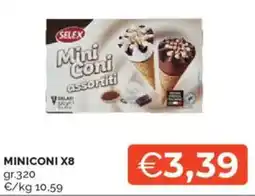 Mercatò Selex mini miniconi x8 offerta