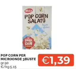 Mercatò Pop corn per microonde e buste offerta