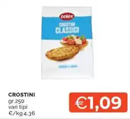 Mercatò Selex crostini offerta