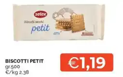 Mercatò Selex biscotti petit offerta