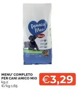 Mercatò Selex menu' completo per cani amico mio offerta