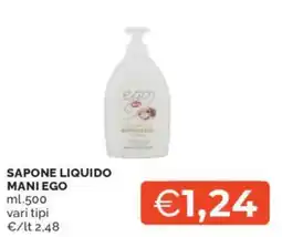 Mercatò Selex sapone liquido mani ego offerta