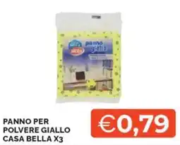 Mercatò Selexpanno Panno per polvere giallo casa bella x3 offerta