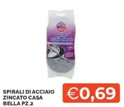 Mercatò Selex spirali di acciaio zincato casa bella offerta