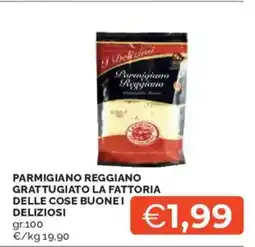Mercatò Parmigiano reggiano grattugiato la fattoria delle cose buonei DELIZIOSI offerta